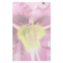 Interior Of A Ruffled Mauve Daylily Stationery