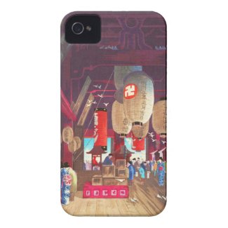 Interior of Asakusa Kannon Temple Narazaki Eisho Case-Mate iPhone 4 Cases