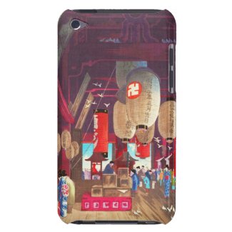 Interior of Asakusa Kannon Temple Narazaki Eisho iPod Case-Mate Case