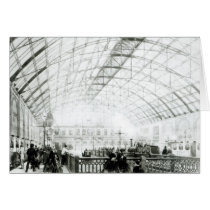 Interior of Charing Cross station Card