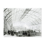 Interior of Charing Cross station Postcard