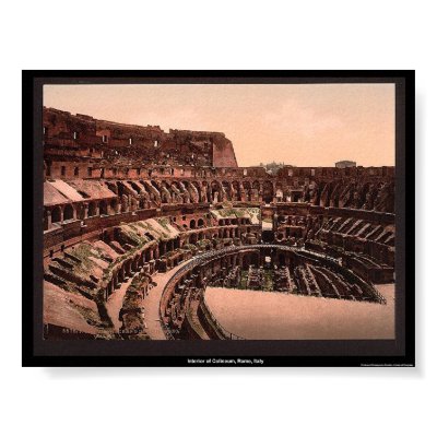 Interior of Coliseum, Rome, Italy Poster by eyecandy