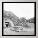 Interior of Confederate Fort Darling 1865 posters