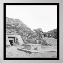 Interior of Confederate Fort Darling 1865 Posters