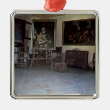 Interior of El Greco's  studio Christmas Ornament