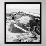 Interior of Fort Sumter with Gabions 1865 posters
