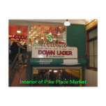 Interior of Pike Place Market Seattle, WA Postcard