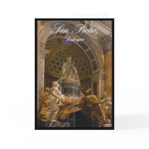 Interior of Saint Peter's Basilica in Vatican cards