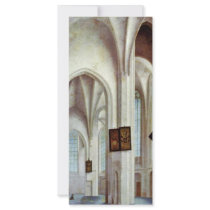 Interior Of St. Jacobskerk In Utrecht By Saenredam Rack Card Design
