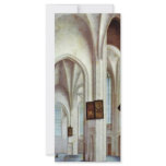 Interior Of St. Jacobskerk In Utrecht By Saenredam Rack Card Design