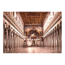 Interior of St. Paul's, Rome, Italy posters by eyecandy Interior of St. Paul's, Rome, Italy posters