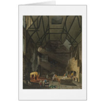 Interior of the Kitchen, Trinity College, Cambridg Greeting Cards