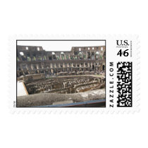 Interior of the Roman Colosseum postage