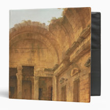 Interior of the Temple of Diana at Nimes, 1787 Binder