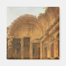 Interior of the Temple of Diana at Nimes, 1787 Refrigerator Magnet