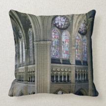 Interior of the transept crossing, consecrated 121 throw pillow