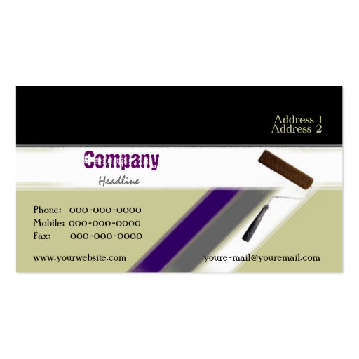 Interior Painting Business Card (front side)