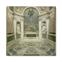 Interior view of the octagonal Chigi Chapel Magnets