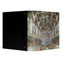 Interior view of the Sistine Chapel 3 Ring Binder