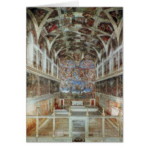 Interior view of the Sistine Chapel Greeting Cards