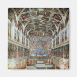 Interior view of the Sistine Chapel Magnet