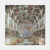 Interior view of the Sistine Chapel Magnet