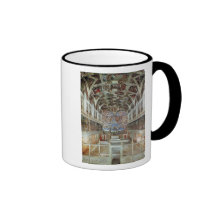 Interior view of the Sistine Chapel Mugs