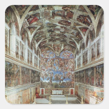 Interior view of the Sistine Chapel Stickers