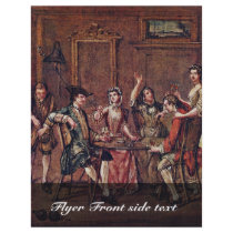 Interior With Figures By Marcellus Laroon D. J. (B Custom Flyer
