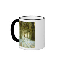 Interior with view of sculpted angels mug