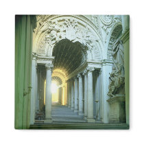 Interior with view of the staircase fridge magnet