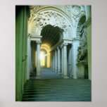 Interior with view of the staircase posters