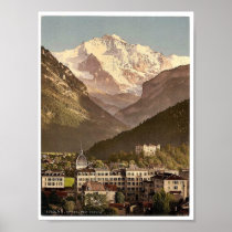 Interlaken, hotels, Bernese Oberland, Switzerland Posters