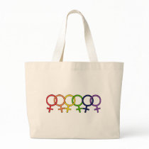 Interlocked Female Rainbow Bags
