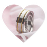 Interlocked Wedding Rings Wedding Hearts Sticker