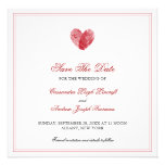 Interlocking Fingerprints Save the Date Invitation