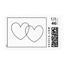 "Interlocking Hearts" Postage
