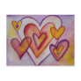 Interlocking Love Hearts Custom Art Postcards
