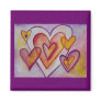 Interlocking Love Hearts Custom Magnets