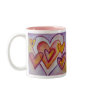 Interlocking Love Hearts Personalized Custom Mugs