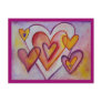 Interlocking Love Hearts Personalized Postcards