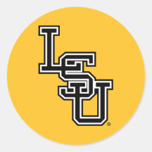 Interlocking LSU Logo 4 Sticker