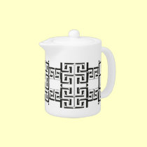 Interlocking Maze teapots