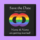 Interlocking Rings - rainbow - magnet magnets