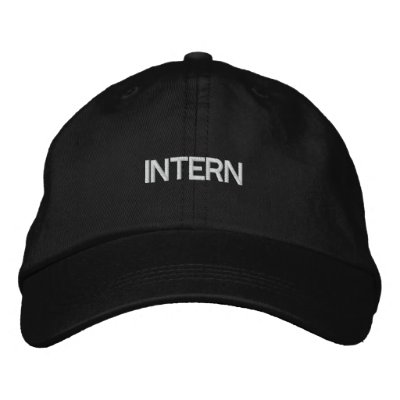 INTERN EMBROIDERED BASEBALL CAP INTERN EMBROIDERED BASEBALL CAP