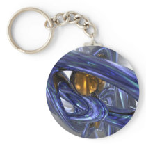 Internal Bliss Abstract Keychain