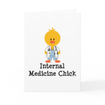 Internal Medicine Chick Greeting Card