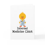 Internal Medicine Chick Greeting Card