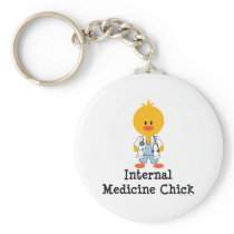 Internal Medicine Chick Keychain