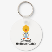 Internal Medicine Chick Keychain